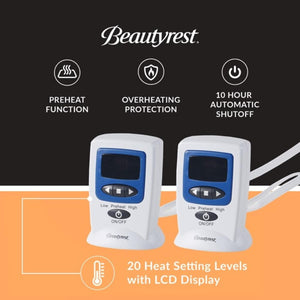 Beautyrest Heated Microplush Blanket with Wifi Technology - Queen