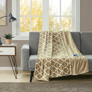 Beautyrest Heated Ogee Throw - 60"W x 70"L