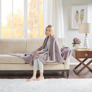 Beautyrest Heated Plush Throw - 60"W x 70"L