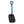 Ultra blue and black shovel by Black Diamond with a D-grip handle and rippled blade featuring a white logo.