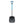 Ultra blue and black shovel by Black Diamond with a D-grip handle, wide blade with cutouts, and white logo.