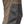 Women's Alpine Hybrid Pant by Black Diamond, a cropped view showing two-tone khaki and dark grey fabric, with a textured knee panel and logo.
