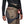 Taupe and dark grey Women's Alpine Hybrid Pant by Black Diamond, with a zippered thigh pocket, worn with a climbing harness.