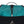 Teal and black Women's Distance 22 Backpack by Black Diamond, with a grid pattern, black strap, silver buckle, and white stripe.