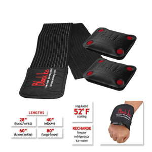 Black Ice CoolTherapy System - STX Sports Injury Relief 40" Wrap Elbow (2 Pack)