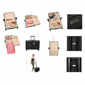 Briggs & Riley 21" Wide Carry-on Wheeled Garment Spinner - Black