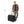 Black Deluxe Wardrobe Spinner by Briggs & Riley, with extended handle, next to a casually dressed man.