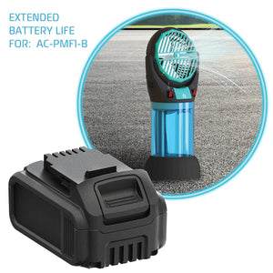 AlphaCool Extended Life 10,000 mAh Battery for Portable High-Velocity Misting Fan