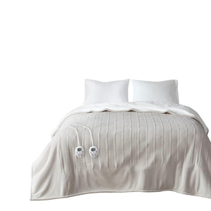 Serta Heated Fleece to Sherpa Blanket - King