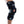 Black Bionic Fullstop knee brace by DonJoy, featuring mesh, adjustable straps, and an open patella, worn on a bent leg.