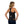 Black Coldform Back Wrap by DonJoy, worn from the back with a central circular logo and white dotted patterns.