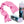 Pink, waffle-textured instant cooling towel by Chill-Its, draped next to a clear plastic storage tube with a product label.