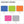 Cooling towels by Chill-Its showing available colors: blue, hi-vis lime, orange, pink, and gray swatches.