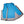 Blue and gray evaporative cooling vest by Chill-Its, shown open revealing blue cooling panels and gray mesh exterior with black zipper.