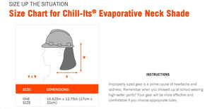 Ergodyne Chill-Its 6670CT Hard Hat Neck Shade with PVA