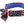 American flag pattern evaporative cooling bandana by Chill-Its, featuring a blue lining and a tied knot with a brand tag.