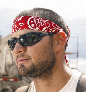 Ergodyne Chill-Its 6705 Evaporative Cooling Bandana - Hook & Loop