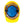Blue evaporative cooling hard hat pad by Chill-Its, featuring a textured surface, shown inside a yellow hard hat.
