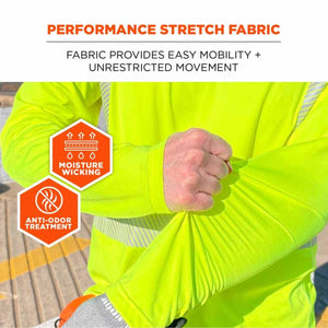 Ergodyne Chill-Its Class 2 Cooling Hi-Vis Sun Shirt with UV-Protection