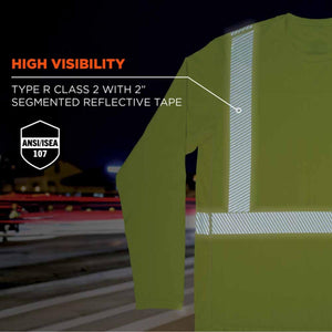 Ergodyne Chill-Its Class 2 Cooling Hi-Vis Sun Shirt with UV-Protection
