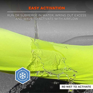 Ergodyne Chill-Its Class 2 Cooling Hi-Vis Sun Shirt with UV-Protection