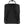 Black backpack by FjallRaven, shown from the back with two shoulder straps, a top handle, and golden buckles.