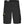 Black men's cargo shorts by FjallRaven, with zippered front pockets and buttoned cargo pockets, one featuring a fox logo.