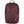 Plum hardwearing backpack by FjallRaven, with diagonal front pocket, brown top handle, and fox logo.