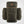 Dark olive backpack by FjallRaven with large side pockets, a brown leather top strap, and a prominent embossed logo patch.