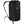 Black fabric Splitpack Large Bag by FjallRaven, side view with padded shoulder straps and an external pocket featuring a fox logo.
