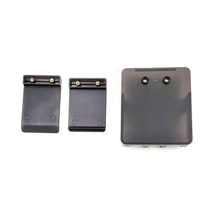 Black plastic Dual Zone Controller Clip Case by Gerbing, with another clip case and a controller housing.