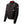 Black motorcycle heated jacket by Gerbing, with reflective gray accents, multiple pockets, and a red collar lining.