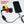Black 12V to USB charger cable by Gerbing, with red and yellow tags, featuring ring terminals and an attached braided USB cable charging a black smartphone.