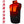 Black men's heated puffer vest by Gerbing, featuring glowing red internal heating zones on the chest and collar, with a front zipper and pocket.