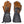 Black heated gloves by Gerbing, showing glowing orange heating elements, quilted back, and smooth palm.