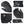 Black battery-heated gloves by Gerbing, detailed with textured palm, adjustable wrist strap, and power button.
