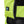Lime green High-Vis Cooling Vest by Gobi Heat with a black snowflake button and black reinforced patches.