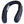 Dark blue neck cooling fan by Gobi Heat, U-shaped with vents and a silver inner panel, showing a 'GOBI®' logo.