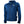 Blue men's heated tech hoodie jacket by Gobi Heat, featuring a full zip, zippered chest pocket, and brand logo.