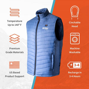 Gobi Heat Men's Dune 3 Zone Heated Vest