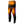 Black heated men's base layer pant with dual control by Gobi Heat, showing glowing orange heating elements on thighs and lower back.