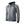 Gray men's full-zip heated hoodie by Gobi Heat, featuring a chest logo, drawstring hood, and front pocket.