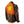 Mossy Oak Camo Men's Sahara Heated Hunting Jacket by Gobi Heat, shown from the back with glowing orange heating elements.