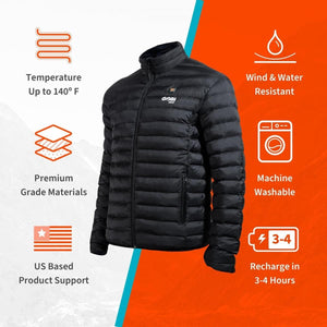 Gobi Heat Men's Wolf 3 Zone Heated Jacket