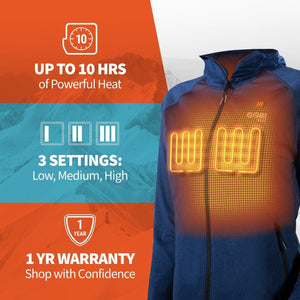 Gobi Heat Women's Apex Heated Tech Hoodie Jacket
