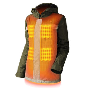 Gobi Heat Women's Shift 5 Zone Heated Snowboarding Jacket (Black)