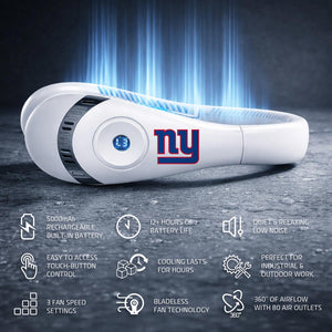 AlphaCool New York Giants Wearable Personal Bladeless Neck Fan