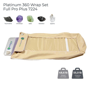HealthyLine 360 Wrap Set Platinum and Soft Full 7224 Far-Infrared Therapy Pad - Photon Advanced PEMF InfraMat Pro