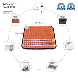 HealthyLine TAO Mat Small 1818 Soft InfraMat Pro - 18" x 18" (45 cm x 45 cm)