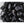 Black Tourmaline Magnetic Hematite Energy Comforter by HealthyLine, featuring rough, dark black crystalline stones.